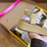 Sandália Moleca Napa Tresse Detalhe Dourado