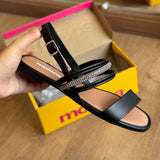 Sandália Moleca Tira Brilhosa