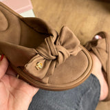 Sandália Modare Detalhe De Laço Oncinha